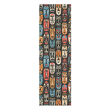 Tribal Masks in 2.5' x 8' Runner Size