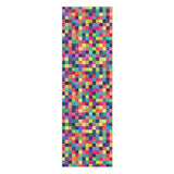 Pixel Mosaic Multicolor Vibrant in 2.5' x 8' Runner Size