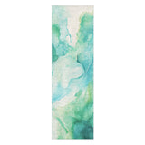 Zephyr Watercolor Blue & Green in 2.5' x 8' Runner Size