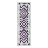 Reyno Eggplant & Stone in 2.5' x 8' Runner Size