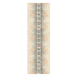 Loxcie Ivory & Blue in 8x2 5ft Size