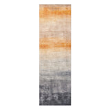 Ruidoso Navy & Burnt Orange in 8x2 5ft Size