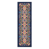 Jasmina Navy Multicolor in 8x2 5ft Size