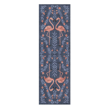 Flamingo Friends Navy in 2.5' x 8' Runner Size