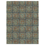 Diego Orange & Navy in 6' x 9' Size