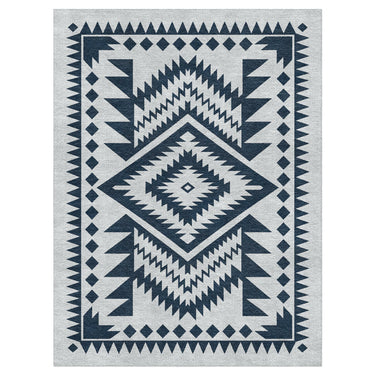 Reyno Navy & Stone in 6' x 9' Size
