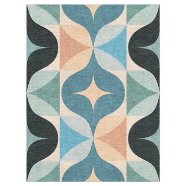 Maxine Seafoam & Peach in 6' x 9' Size
