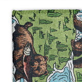 Bears Catching Salmon Mockup Square Detail