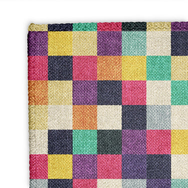 Pixel Mosaic Multicolor Mockup Square Detail