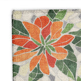 Mosaic Poinsettia Orange Mockup Square Detail
