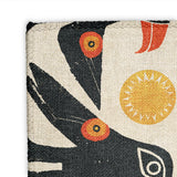 Tribal Birds Ivory Mockup Square Detail