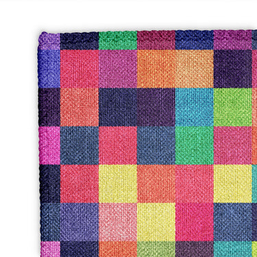 Pixel Mosaic Multicolor Vibrant Mockup Square Detail