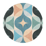 Maxine Seafoam & Peach in 5' Round Size