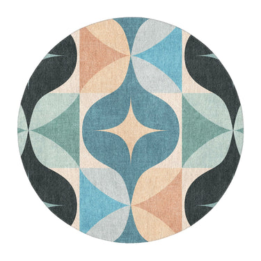 Maxine Seafoam & Peach in 5' Round Size