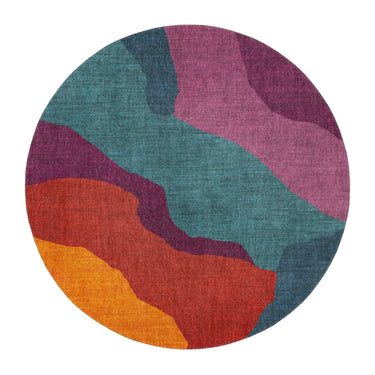 Soraya Multicolor Midtone in 5' Round Size