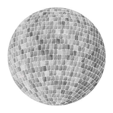 Disco Ball Silver Round in 5' Round Size