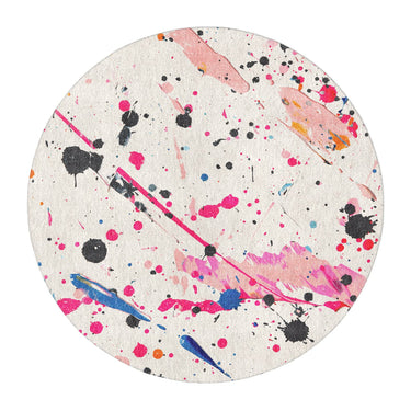 Kayla Paint Splatter in 5' Round Size