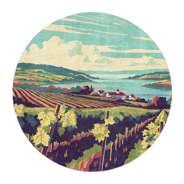 Finger Lakes Vineyard in 5' Round Size