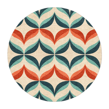 Jasper Blue & Red in round-5ft Size