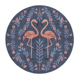 Flamingo Friends Navy in 5' Round Size