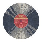 Vinyl Record Red Round in 5' Round Size