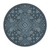 Durand Navy Blue in 5' Round Size
