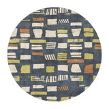 Milo Navy in 5' Round Size