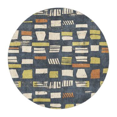 Milo Navy in 5' Round Size