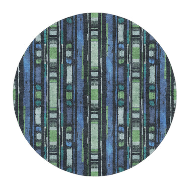 Ojai Blue & Green in 5' Round Size