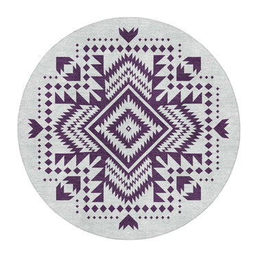 Reyno Eggplant & Stone in 5' Round Size
