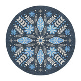 Topanga Navy & Columbia in 5' Round Size