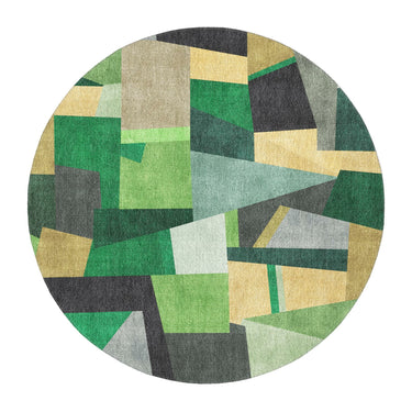 Baxter Green & Yellow in 5' Round Size