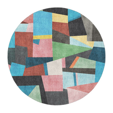 Baxter Blue Multicolor in 5' Round Size