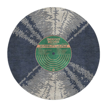 Vinyl Record Kelly Green Round in 5' Round Size