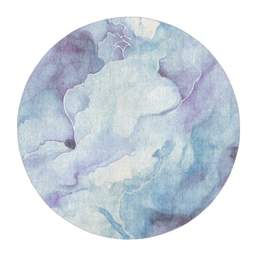 Zephyr Watercolor Blue & Purple in 5' Round Size