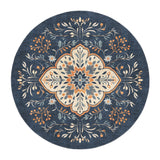 Winston Blue & Orange in round-5ft Size