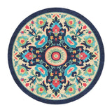 Nellie Blue Multicolor in round-5ft Size
