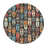 Tribal Masks in 5' Round Size