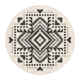 Reyno Black & Ivory in round-5ft Size