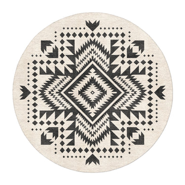 Reyno Black & Ivory in round-5ft Size
