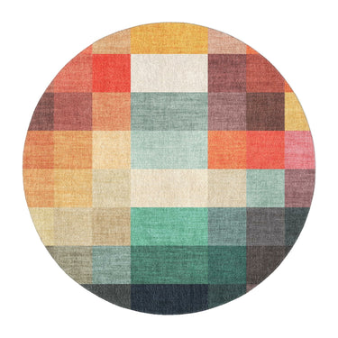 Polyphony Multicolor Earthtone in 5' Round Size
