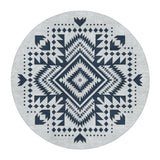 Reyno Navy & Stone in 5' Round Size