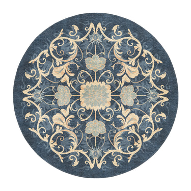 Belinda Navy & Ivory in 5' Round Size