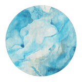 Zephyr Watercolor Azure Blue in 5' Round Size