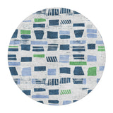 Milo Blue & Green in 5' Round Size