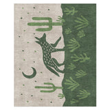 Desert Coyote Forest & Moss Green in 8' x 10' Size