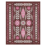 Topanga Burgundy & Pink in 8' x 10' Size