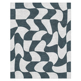 Twyla Checkered Navy in 8' x 10' Size