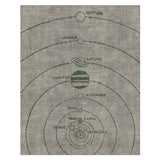 Solar System Taupe & Forest in 8' x 10' Size