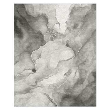 Zephyr Watercolor Grey in 8' x 10' Size